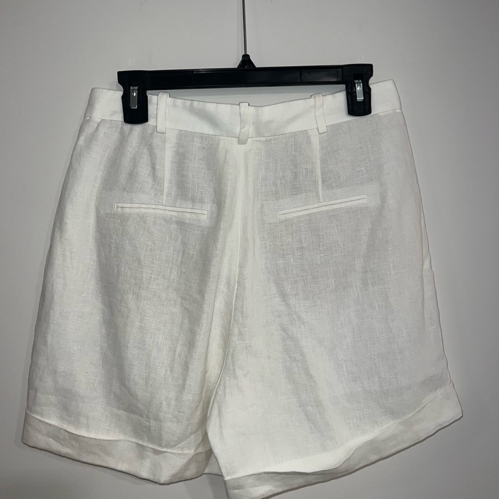 Ralph Lauren Cream Linen Shorts - Picture 3 of 4